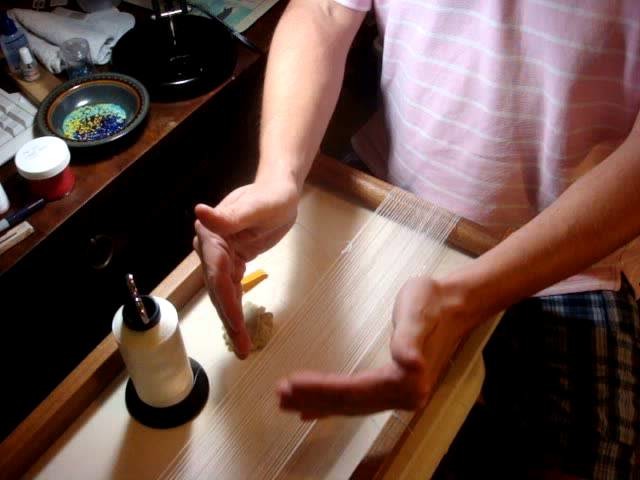 Using An Open. Box Loom - Part Three: Setting Up 2 Needle Loom Beadwork