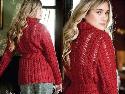 #17 Cable Lace Cardigan, Vogue Knitting Early Fall 2010