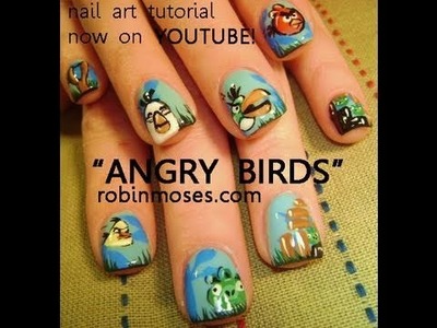 Angry Birds Nail Art Tutorial