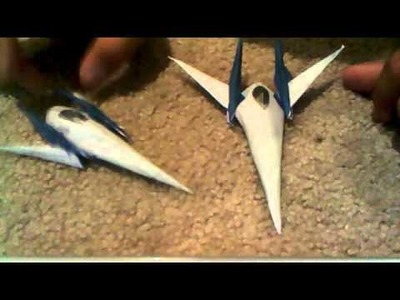 Assualt arwing and SNES arwing paper craft