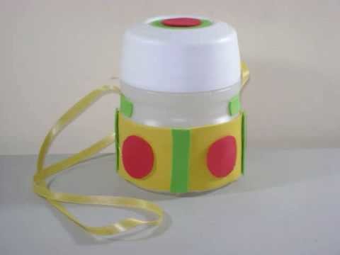 Back to school crafts:  How to make a water bottle for school with a kool-aid bottle - EP