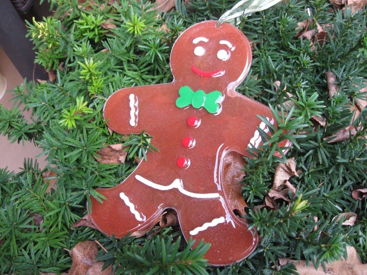 Big Resin Gingerbread Man Christmas Decoration
