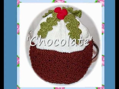 Chocolate Christmas Pudding Tea Cosy  Cozy Knitting Pattern