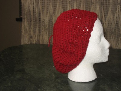 Crochet easy baret or slouchy hat