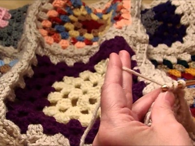 Crocheting Granny Squares Together