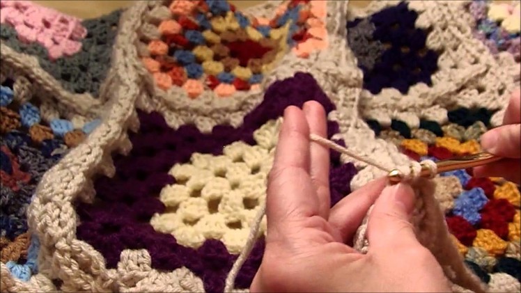Crocheting Granny Squares Together
