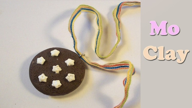 Diy Cookie polymer clay tutorial - Pandistelle - Bizcochito con estrellas con Arcillas poliméricas