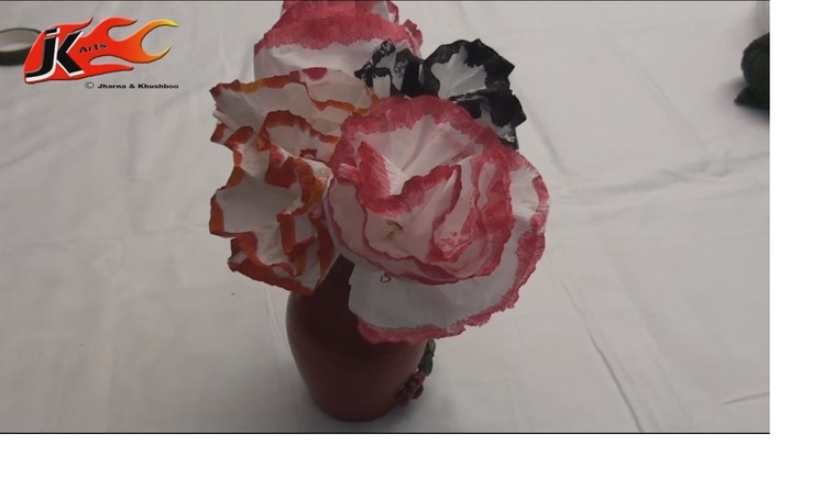 DIY Flower From Tissue Paper - Style 1 - JK Arts 007