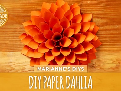 DIY Giant Paper Dahlia - HGTV Handmade