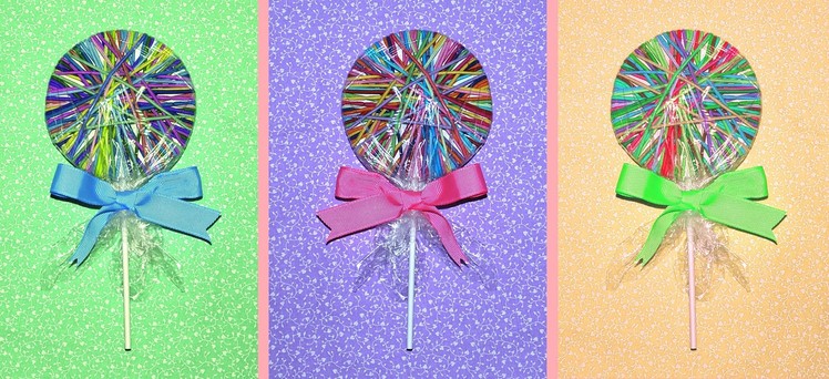 DIY Hair Tie Lollipop Party FAVORS