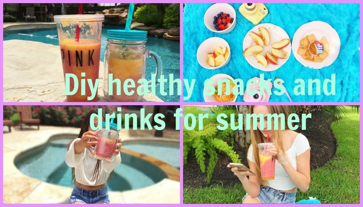 Diy healthy snacks and drinks for summer + picnic with us