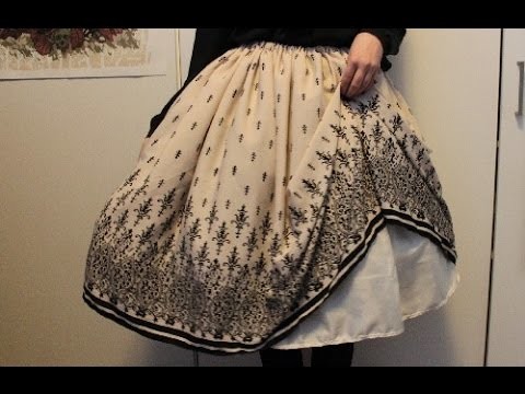DIY: lined lolita skirt with full shirring TUTORIAL