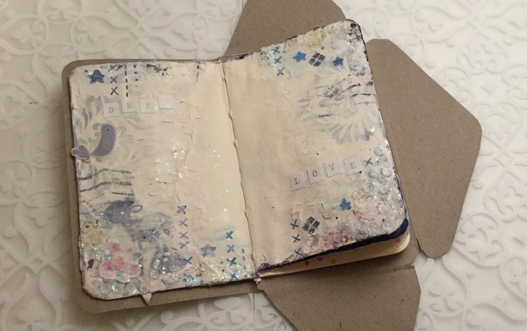 DIY (Moleskine) Postal Notebook.Greeting Card