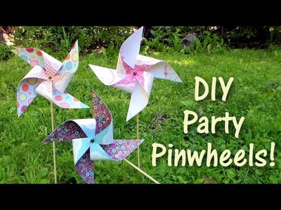 DIY party pinwheels