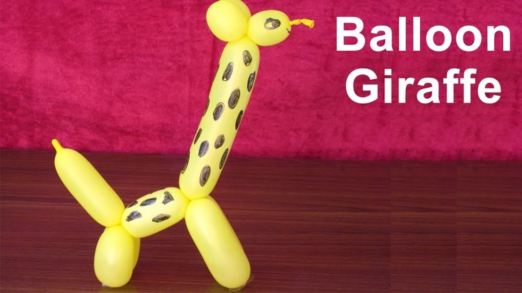 Easy Balloon Animals by Sonia Goyal - Learn Balloon Giraffe | Sonia's Craft Workshop # 2