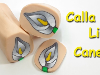 Easy Calla lily cane polymer clay tutorial - Millefiori Fimo