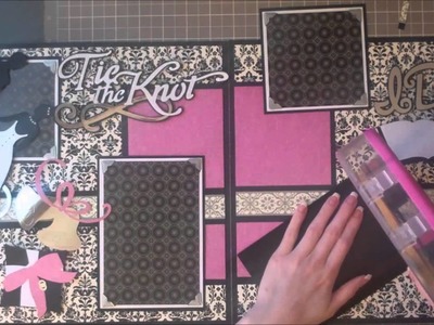 Faith Abigail Designs - Wedding Album Series: Tie the Knot Double Scrapbook Layout