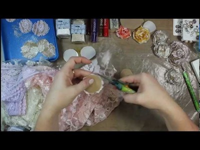 Flower Tutorial using Mix'd Media Stax & Lace