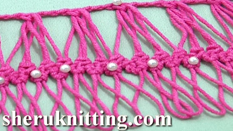 Hairpin Crochet Working Into Group of Loops Tutorial 27 Developing Basic Braid