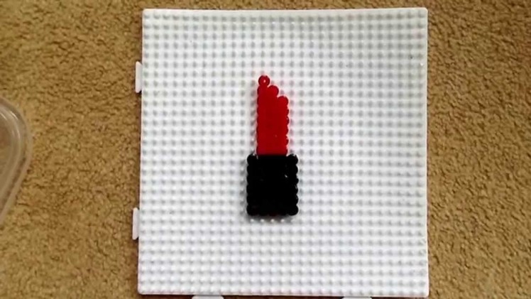 Hama bead lipstick