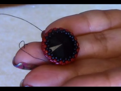 Handmade Jewelry: How to Bezel a Rivoli: Dual Sided Pendant Part 1of 2