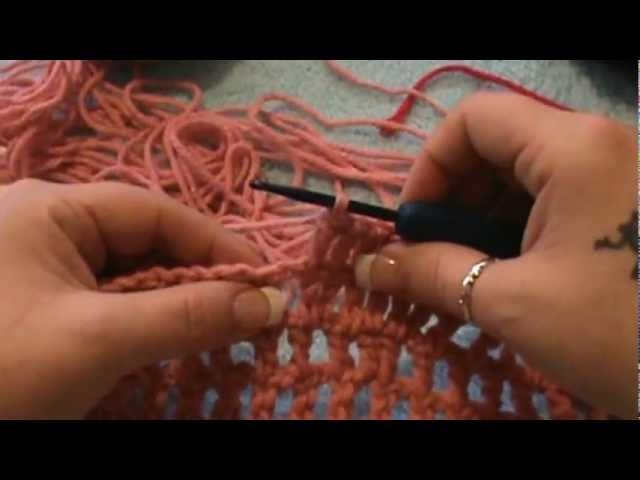 How to Crochet a "Filet Heart Square"-(Video 2 of 4)--Valentines Day