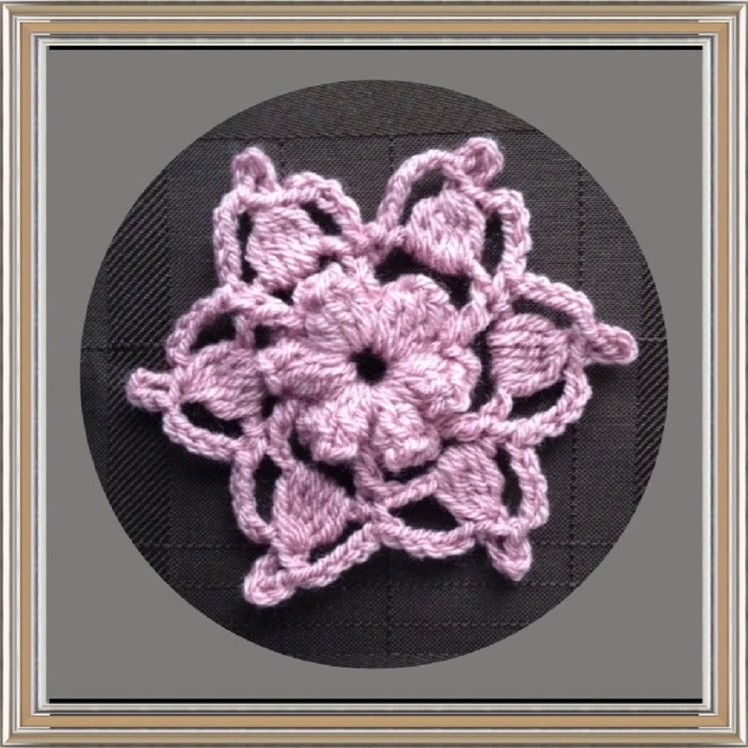 How to Crochet a Flower Motif Pattern #15  │ by ThePatterfamily
