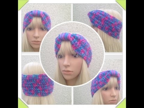 How to Crochet a Turban Headband by ThePatterfamily Pattern #11