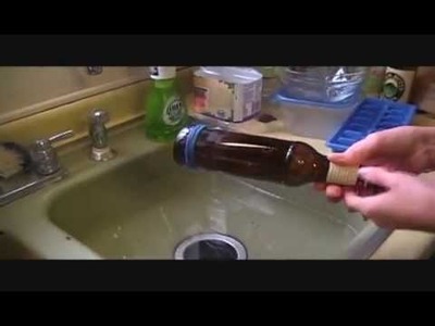 How to cut a bottle using household items!