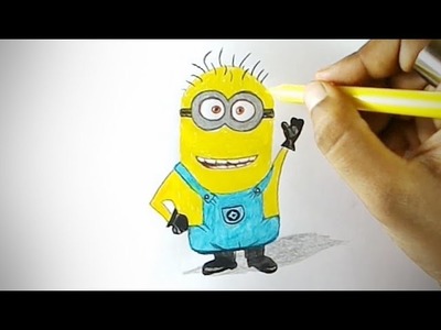 How to Draw a Minion -  Easy step-by-step drawing lessons for kids