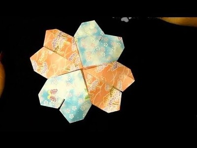 How to fold: Origami Heart Mandala | Heart Shaped Coaster