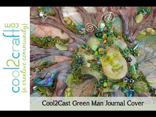 How to Make a Cool2Cast Green Man Journal Cover by EcoHeidi Borchers