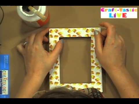 How To Make A  Fun Candy Corn Picture Frame! Andrea Currie Crafts
