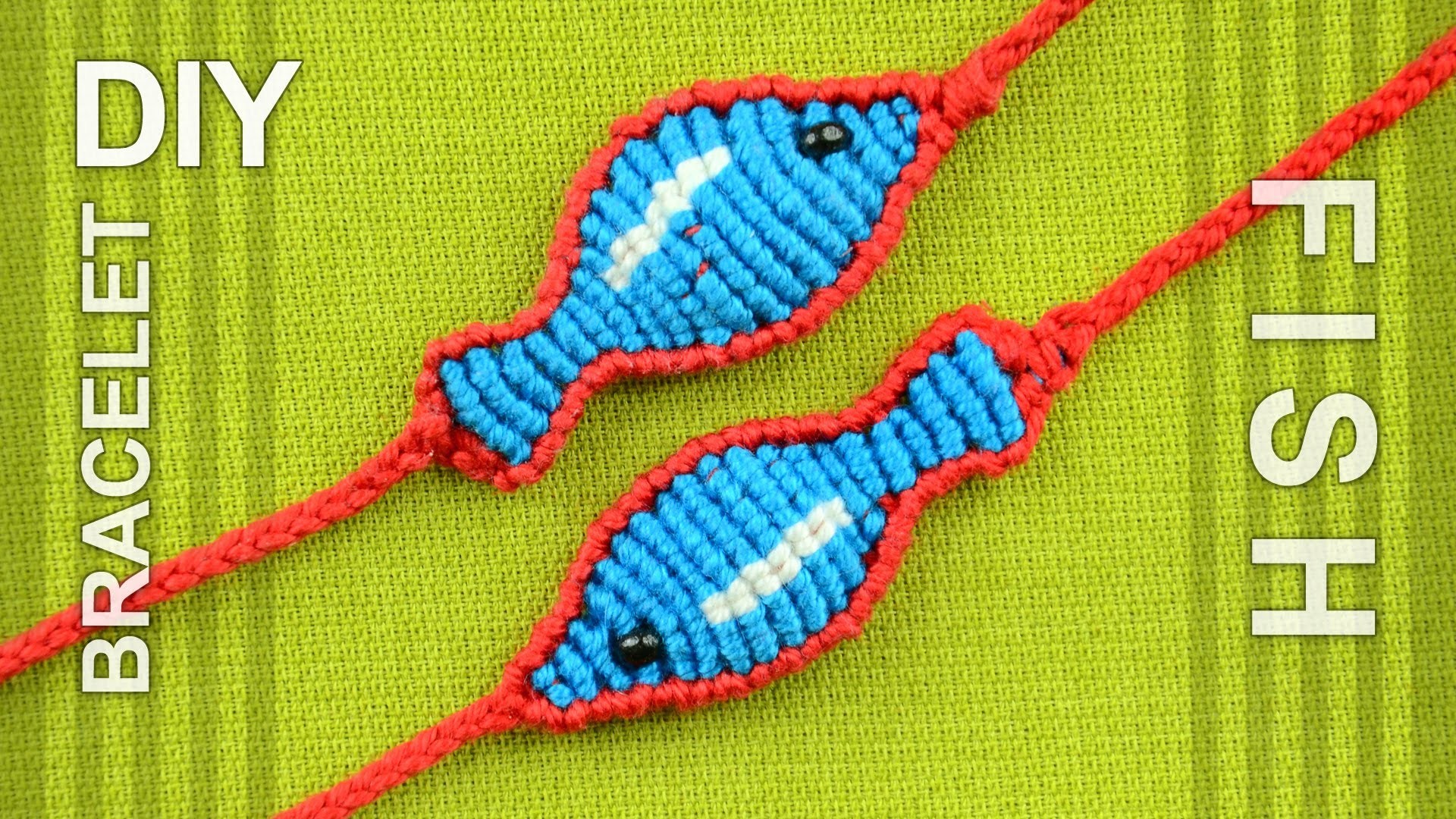 How to Make a Macrame FISH BRACELET (DIY)