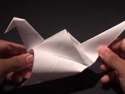 How to Make a (ORIGAMI) Paper: Flapping Crane (Bird) - TCGames [HD]!