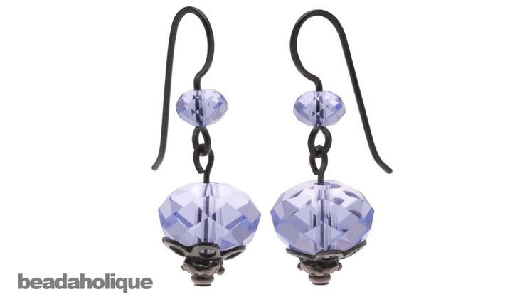 How to  Use Add a Bead Ear Wire Hooks to Make SWAROVSKI ELEMENTS Crystal Earrings