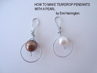 JEWELRY MAKING, how to make a pearl pendant.