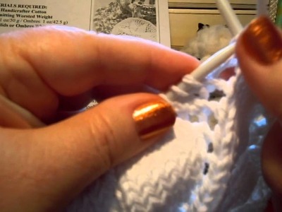 Knit Doily Dishcloth #6 - Round 22