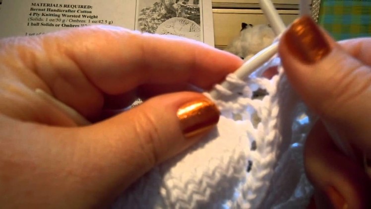 Knit Doily Dishcloth #6 - Round 22