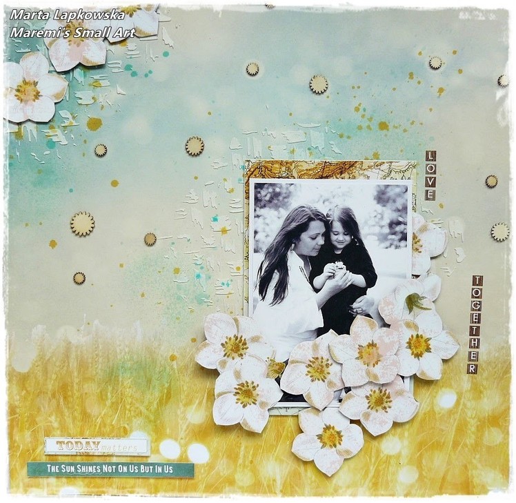 'Love' scrapbooking layout for My Creative Scrapbook Kit Club