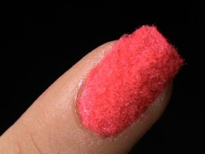 Make Velvet Dust. velvet powder velvet nails nail art tutorial how to do at home DIY beginners