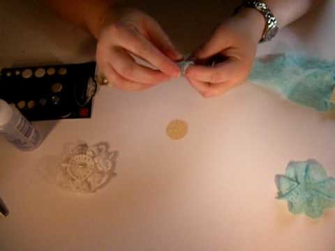 Making your own Lace Flowers