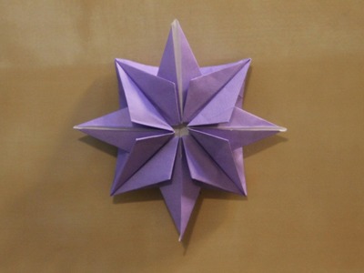 Origami christmas star