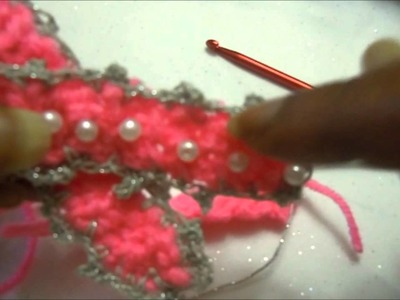 Pink ribbon pin crochet project