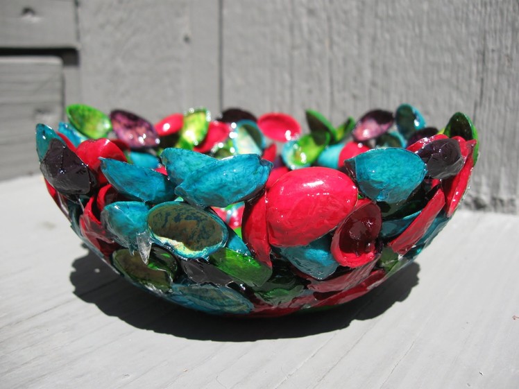 Pistachio Shell and Resin Bowl Recycling Craft