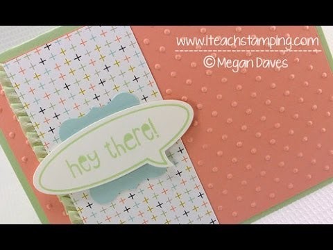 Quick DIY Rubber Stamping Greeting Card Idea - Card in Five