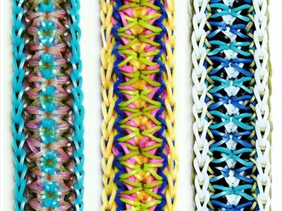 Rainbow Loom Bracelet "QUIVER" (Original Design) (ref #5p)