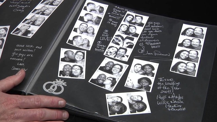 Say Cheese Photo Booth Rentals - What your scrapbook will look like