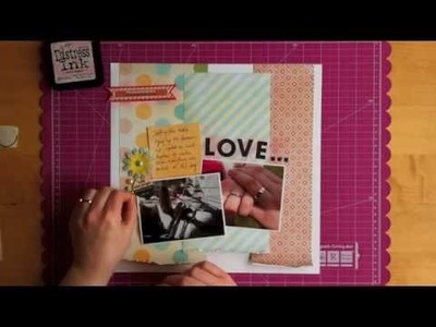 Scrapbooking using a layout sketch