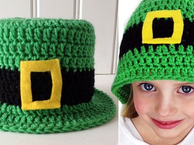 St Patrick's Day Hat Free Crochet Pattern - Left Handed